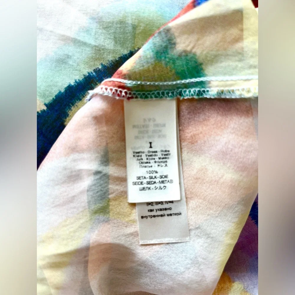 Forte Forte Silk Chiffon Dress with "Up Above in The Sky" Print in Morning. 10 - Picture 14 of 16